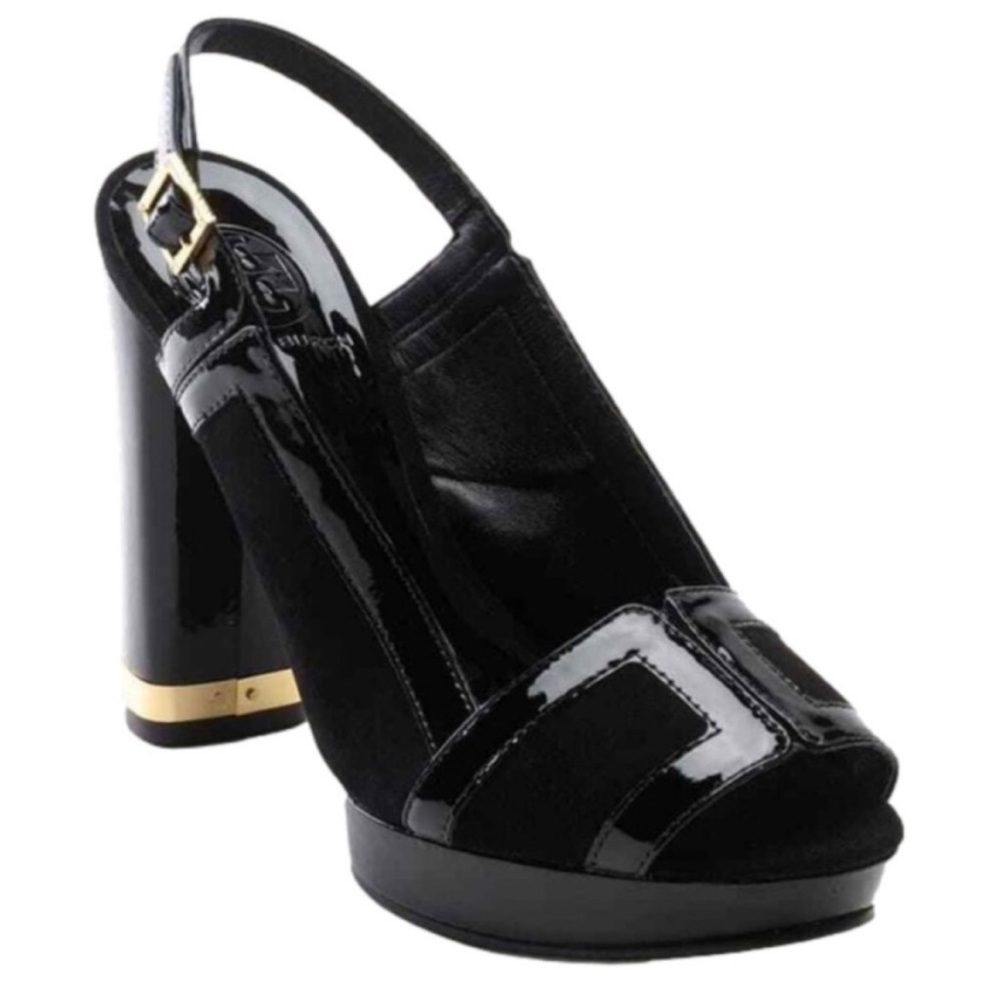 Vintage Tory Burch Patent Leather Slingback Block Heel 9
